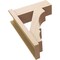 Ekena Millwork 8-in W x 22-in D x 30-in H Balboa Block Rough Cedar Woodgrain TimberThane Outlooker, Primed Tan OUTUR080X22X30BOA44RCPR - alternate 4